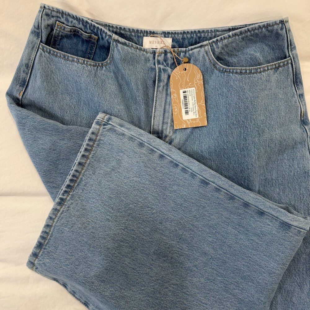 Meshki Caitlin Mid Rise Denim Jeans Classic Blue - Picture 3 of 3